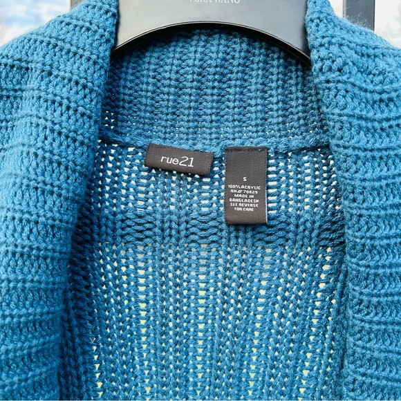Rue21 Blue Knit Cardigan Sweater | Button Up | Size S - Picture 5 of 13